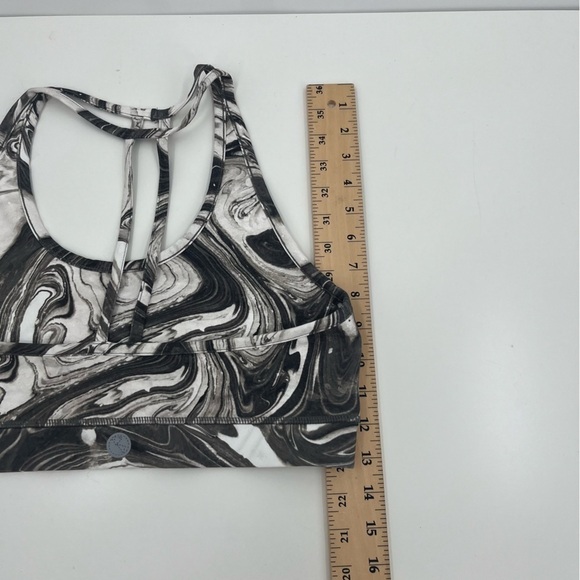 Threads 4 Thought NWT ReActive Sports Athetic Bra Grey White MarblexL - Picture 9 of 10